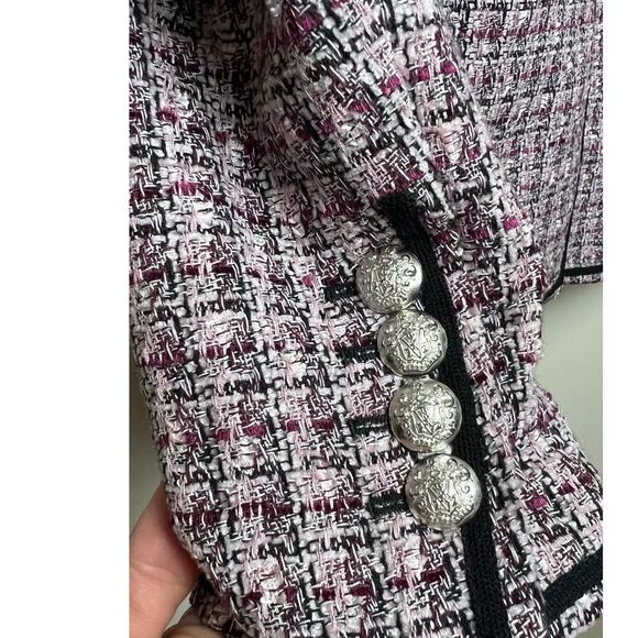 Veronica Beard Pink and Black Checkered Blazer - Picture 10 of 10